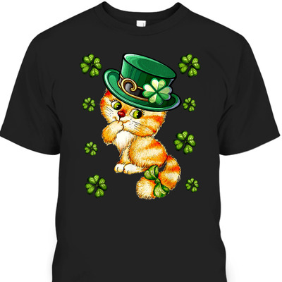 Cat Shamrock Leprechaun St Patrick's Day T-Shirt Cat Shamrock Leprechaun St Patrick's Day T-Shirt