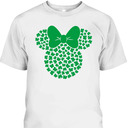 Disney Minnie Mouse Icon Green Shamrocks St Patrick's Day T-Shirt