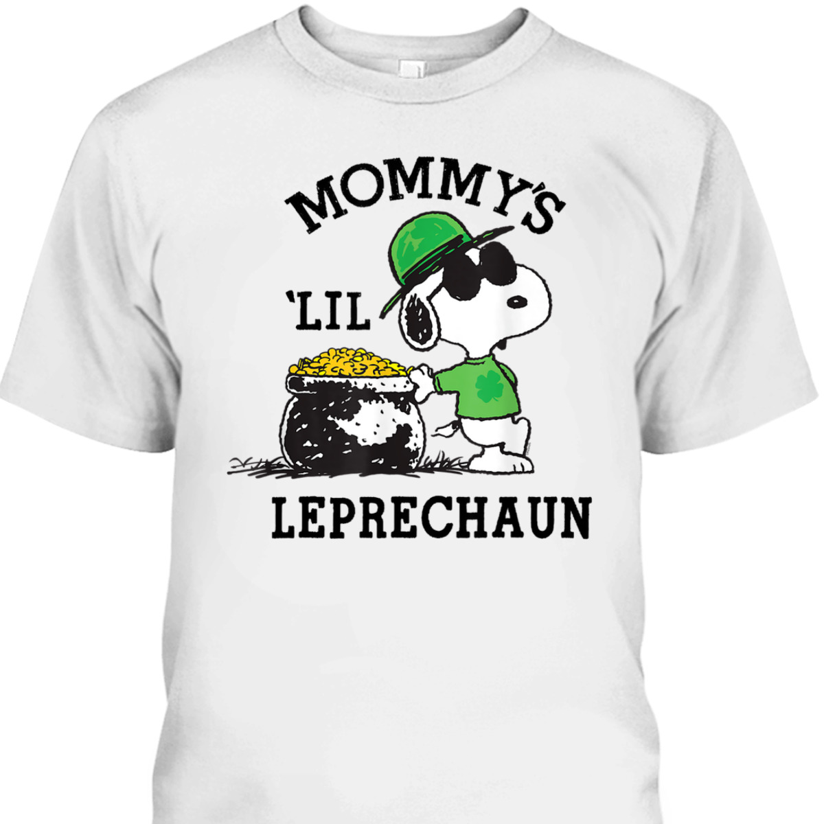 Peanuts Snoopy St Patrick's Day T-Shirt Mommy's Lil Leprechaun Peanuts Snoopy St Patrick's Day T-Shirt Mommy's Lil Leprechaun