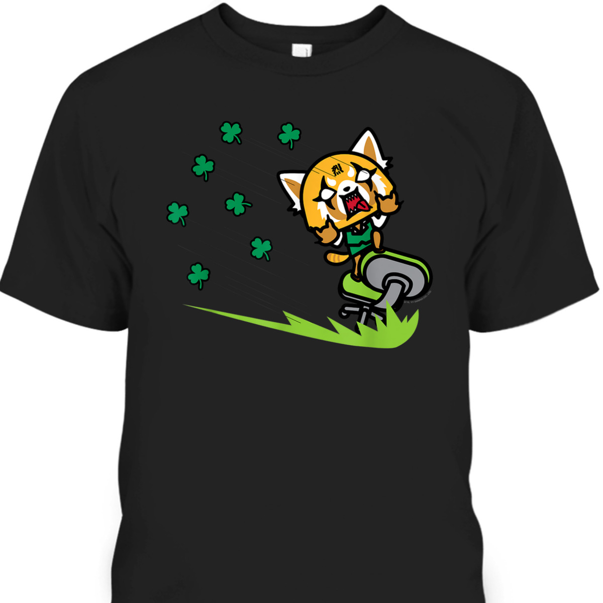 Aggretsuko Shamrock St Patrick's Day T-Shirt Aggretsuko Shamrock St Patrick's Day T-Shirt