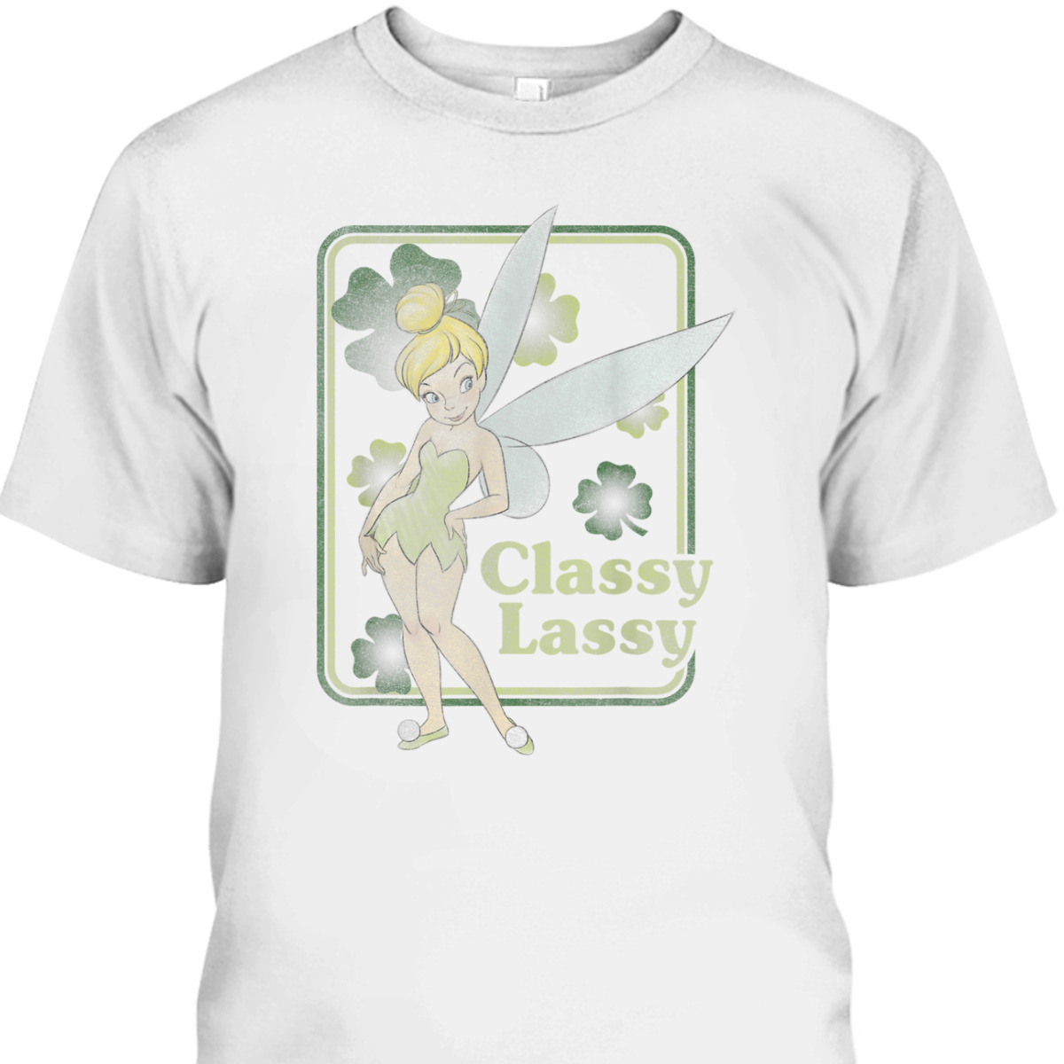 Disney Peter Pan Tinker Bell St Patrick's Day Classy Lassy T-Shirt Disney Peter Pan Tinker Bell St Patrick's Day Classy Lassy T-Shirt