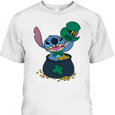 Disney Stitch Pot Of Gold Shamrock St Patrick's Day T-Shirt Disney Stitch Pot Of Gold Shamrock St Patrick's Day T-Shirt