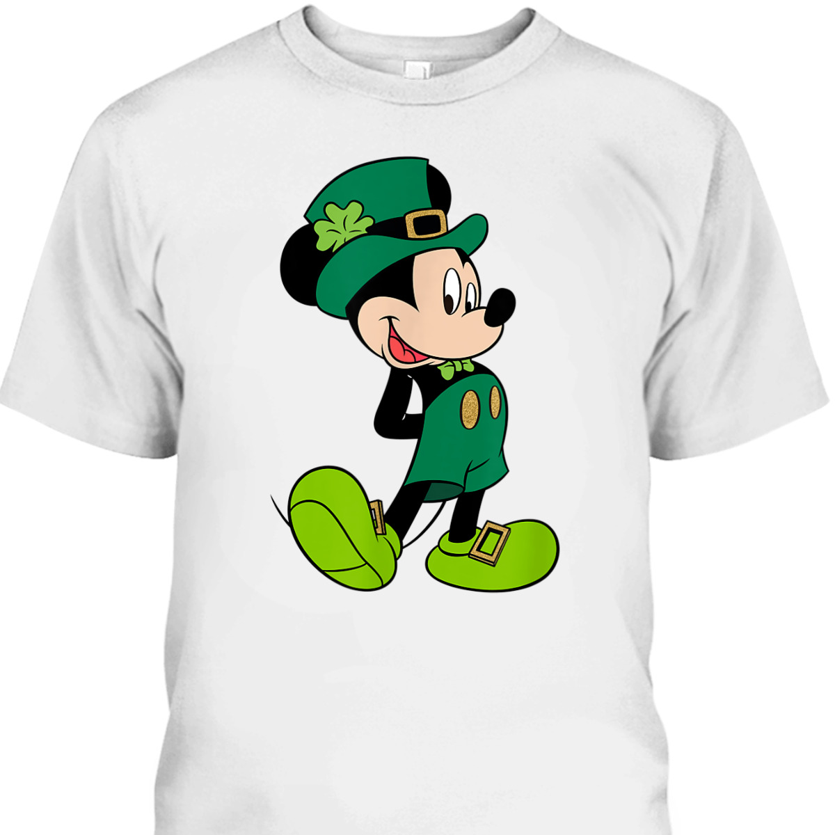 Disney St Patrick's Day T-Shirt Mickey Leprechaun Green Disney St Patrick's Day T-Shirt Mickey Leprechaun Green