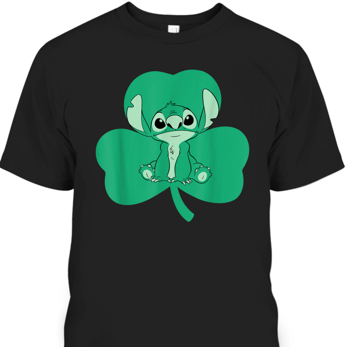 Disney Lilo And Stitch Green Shamrock St Patrick's Day T-Shirt Disney Lilo And Stitch Green Shamrock St Patrick's Day T-Shirt