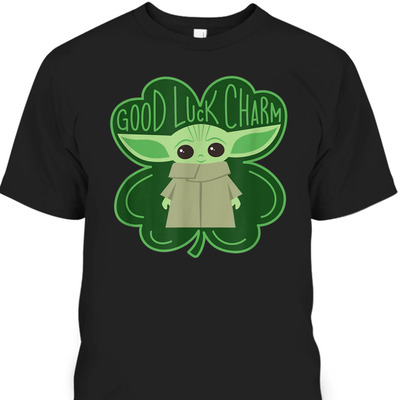 Star Wars The Mandalorian Good Luck Charm Shamrock St. Patrick's Day T-Shirt