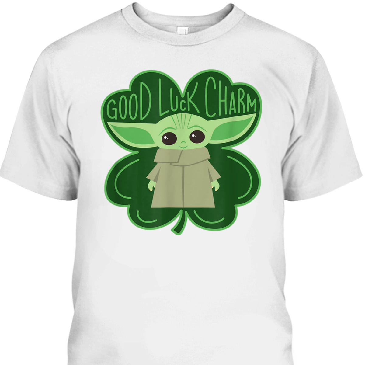 Star Wars The Mandalorian Good Luck Charm Shamrock St. Patrick's Day T-Shirt Star Wars The Mandalorian Good Luck Charm Shamrock St. Patrick's Day T-Shirt