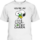 Peanuts St Patrick's Day T-Shirt Snoopy You're My Lucky Charm Peanuts St Patrick's Day T-Shirt Snoopy You're My Lucky Charm