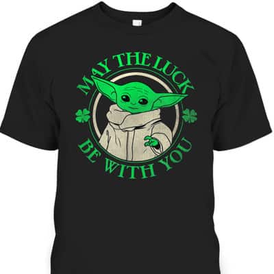 Grogu Star Wars St Patrick's Day May The Luck Be With You T-Shirt