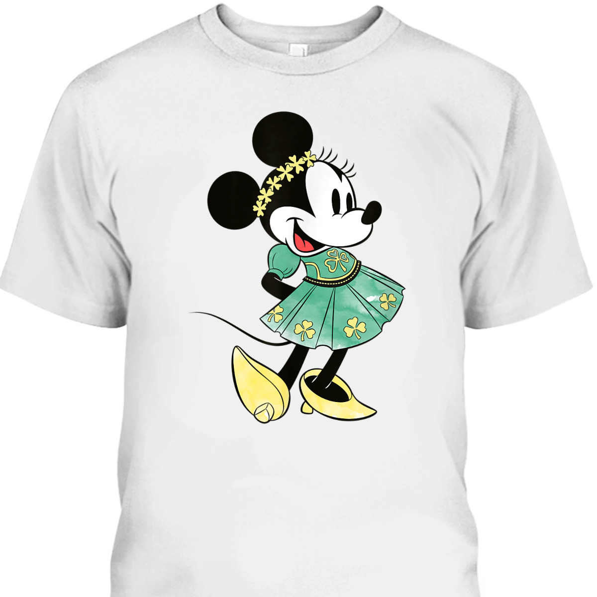 Disney Minnie Mouse Shamrock Dress St Patrick's Day T-Shirt Disney Minnie Mouse Shamrock Dress St Patrick's Day T-Shirt