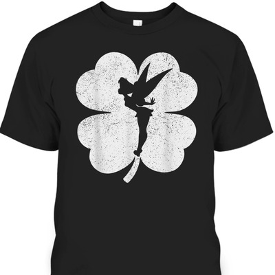 Disney Tinker Bell Shamrock Silhouette St Patrick's Day T-Shirt
