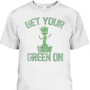 Groot Marvel St Patrick's Day Get Your Green On T-Shirt Groot Marvel St Patrick's Day Get Your Green On T-Shirt