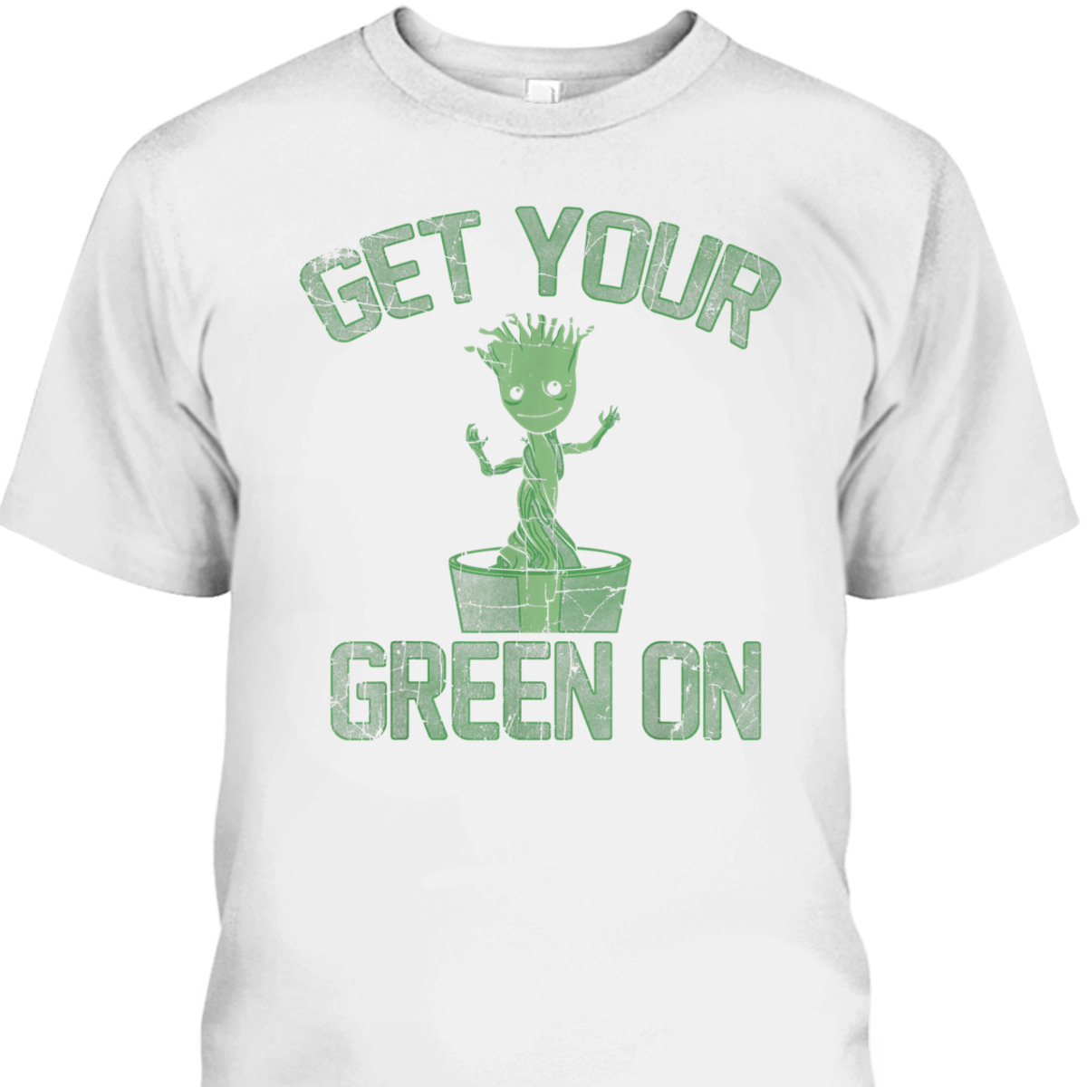 Groot Marvel St Patrick's Day Get Your Green On T-Shirt Groot Marvel St Patrick's Day Get Your Green On T-Shirt
