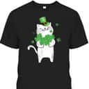 St Patrick's Day T-Shirt Cat Leprechaun Shamrock St Patrick's Day T-Shirt Cat Leprechaun Shamrock