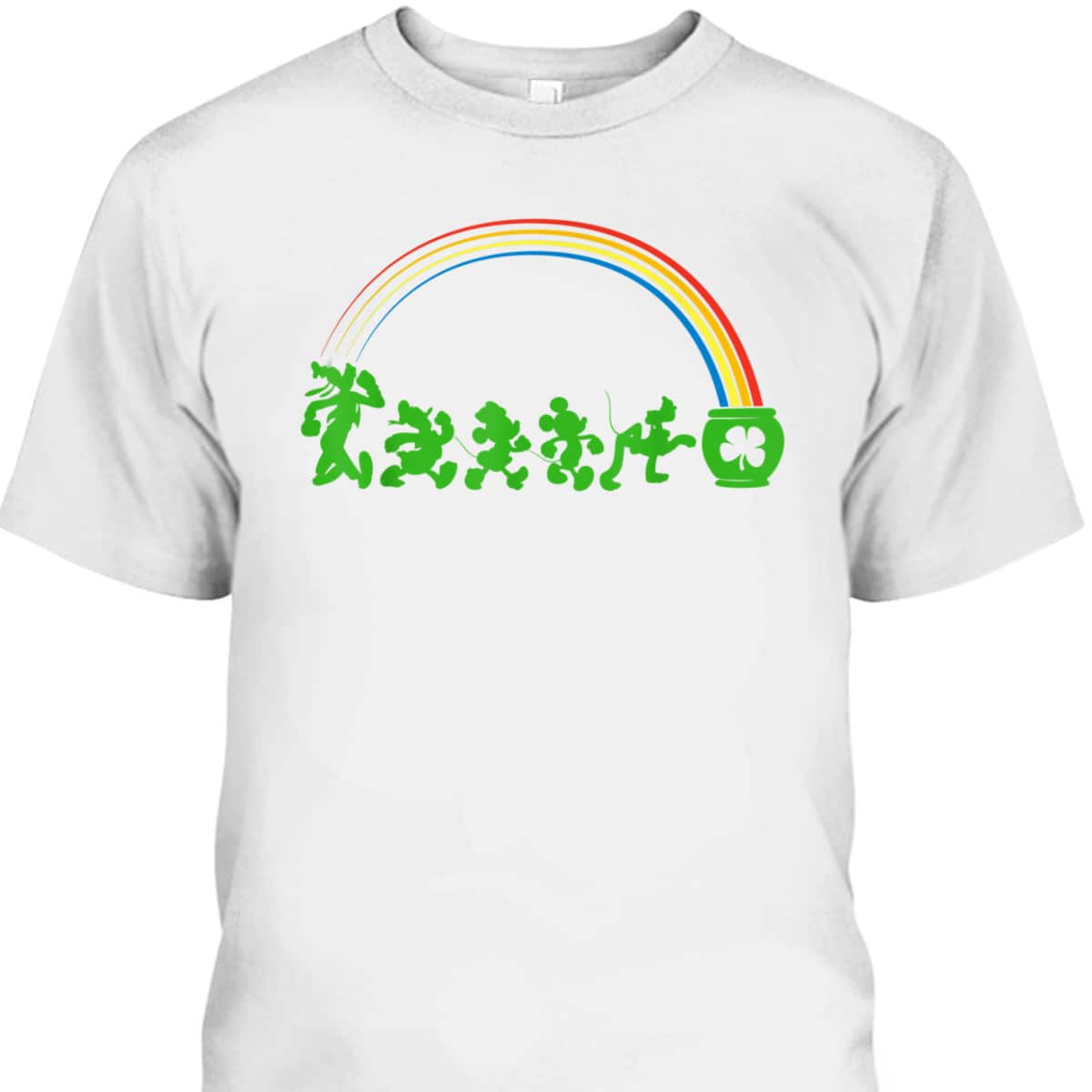 Disney Mickey And Friends Lucky Walk St Patrick's Day T-Shirt Disney Mickey And Friends Lucky Walk St Patrick's Day T-Shirt