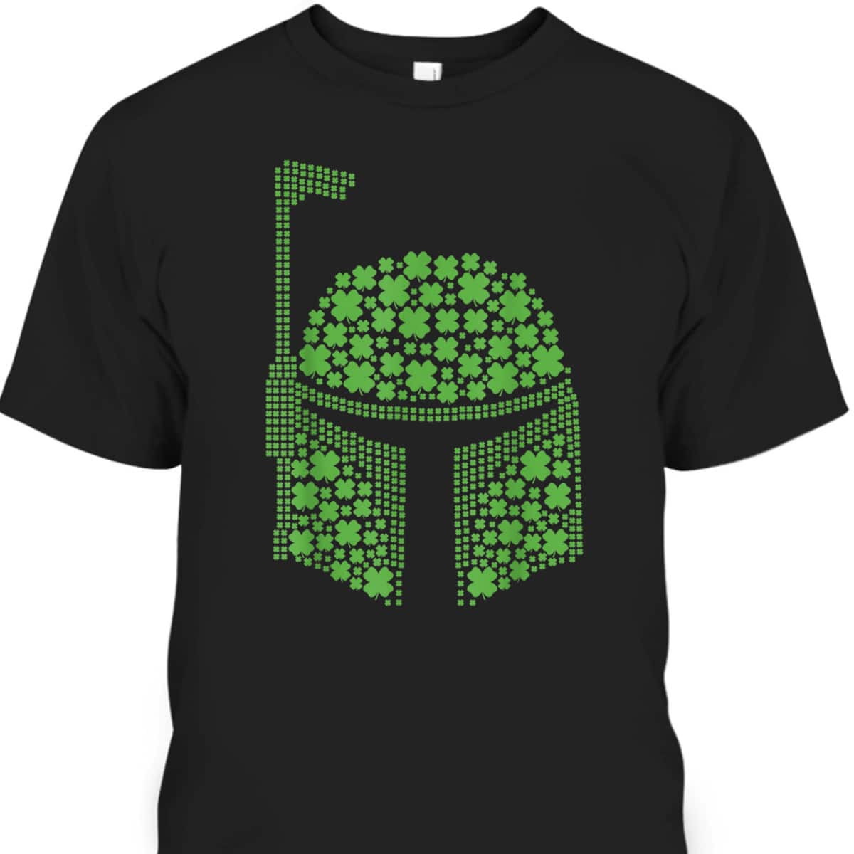 Star Wars Boba Fett Clover Helmet St Patrick's Graphic T-Shirt Star Wars Boba Fett Clover Helmet St Patrick's Graphic T-Shirt