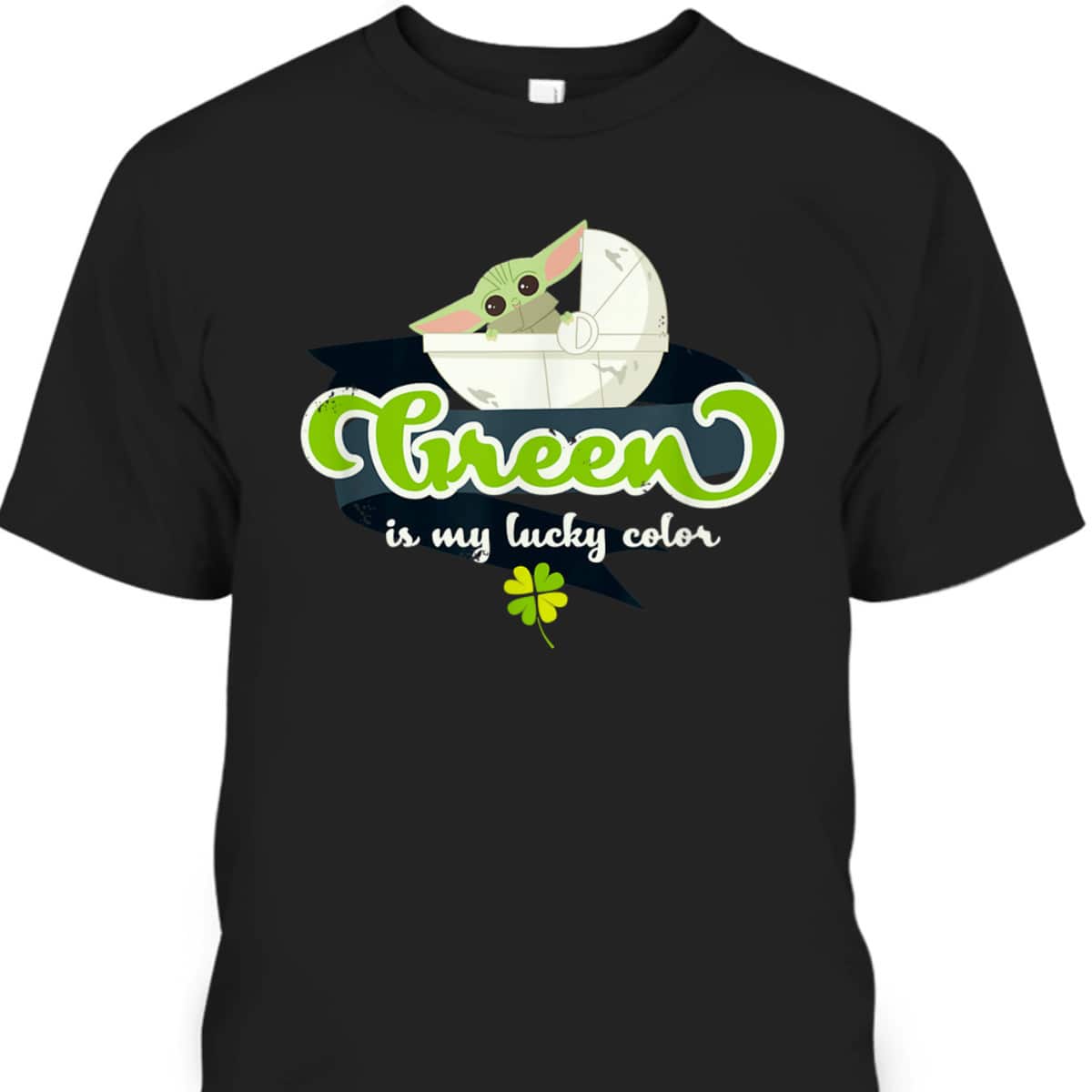 Star Wars The Mandalorian St Patrick's Day Lucky Grogu T-Shirt Star Wars The Mandalorian St Patrick's Day Lucky Grogu T-Shirt