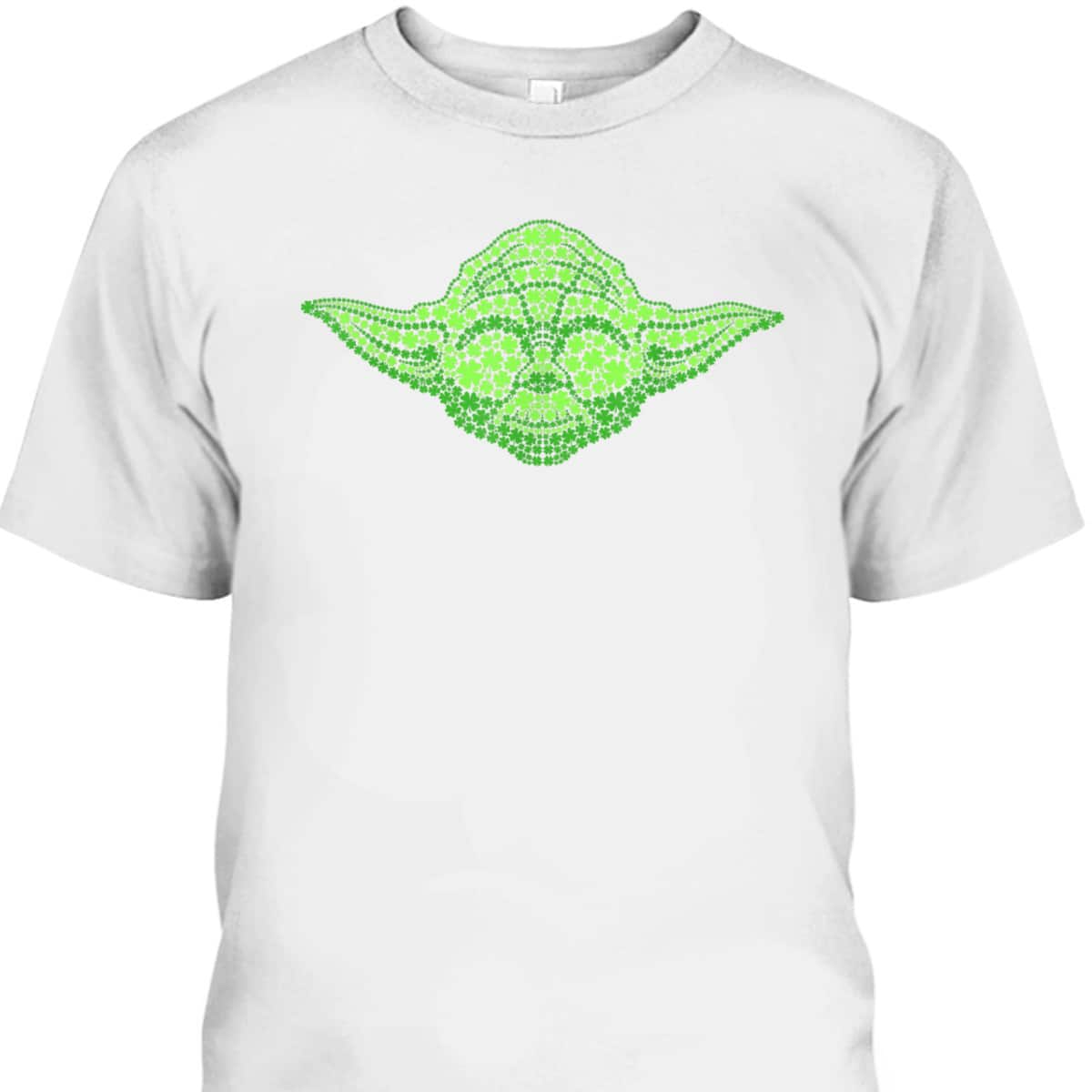 Star Wars Yoda Clover Face St Patrick's Day Graphic T-Shirt Star Wars Yoda Clover Face St Patrick's Day Graphic T-Shirt