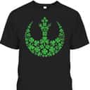 Star Wars Rebel Alliance Green Shamrocks St Patrick's Day T-Shirt