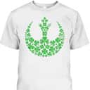 Star Wars Rebel Alliance Green Shamrocks St Patrick's Day T-Shirt