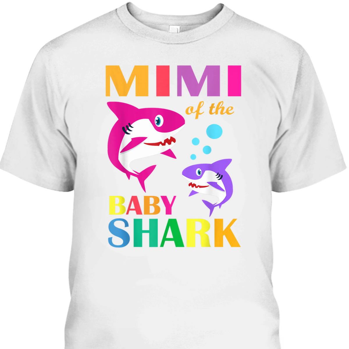 Mimi Of The Baby Shark Mother's Day T-Shirt Mimi Of The Baby Shark Mother's Day T-Shirt