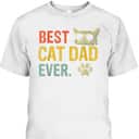 Vintage Father's Day T-Shirt Best Cat Dad Ever