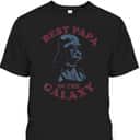 Retro Star Wars Darth Vader Best Papa In the Galaxy Father's Day T-Shirt