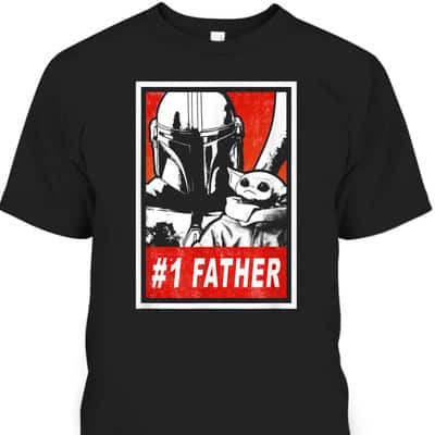 The Mandalorian & Grogu Father's Day T-Shirt #1 Father Gift For Star Wars Fans The Mandalorian & Grogu Father's Day T-Shirt #1 Father Gift For Star Wars Fans