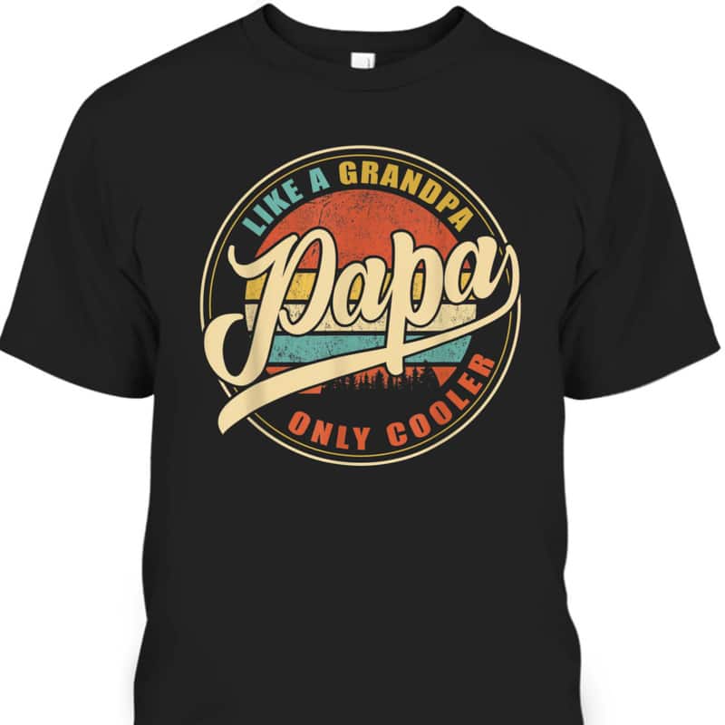 Funny Father's Day T-Shirt Papa Like A Grandpa Gift From Grandkid Funny Father's Day T-Shirt Papa Like A Grandpa Gift From Grandkid