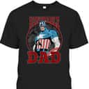 Marvel Captain America Father's Day T-Shirt Gift For Dad From Son Marvel Captain America Father's Day T-Shirt Gift For Dad From Son