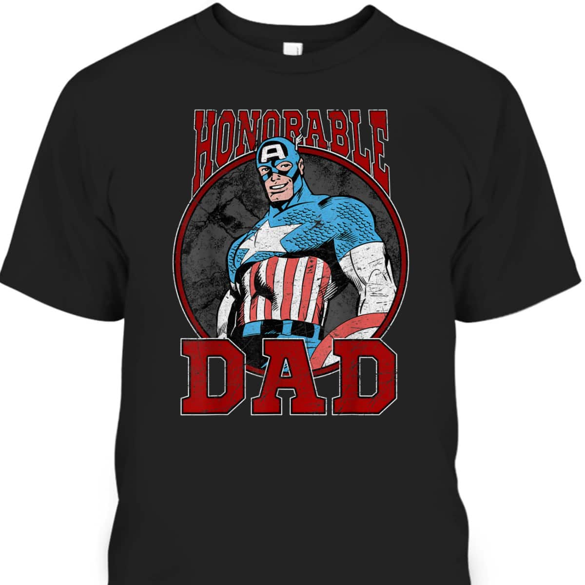 Marvel Captain America Father's Day T-Shirt Gift For Dad From Son Marvel Captain America Father's Day T-Shirt Gift For Dad From Son