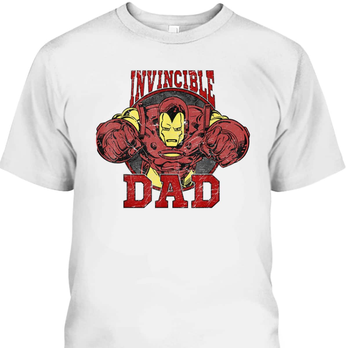 Iron Man Father's Day T-Shirt Invincible Dad Gift For Marvel Fans Iron Man Father's Day T-Shirt Invincible Dad Gift For Marvel Fans