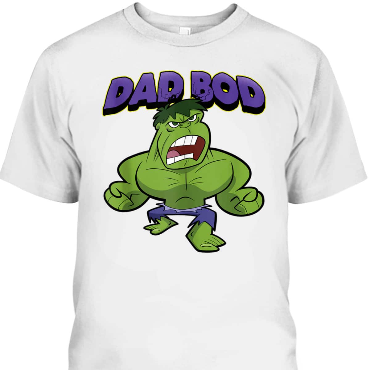Father's Day T-Shirt Hulk Dad Bod Gift For Marvel Fans Father's Day T-Shirt Hulk Dad Bod Gift For Marvel Fans