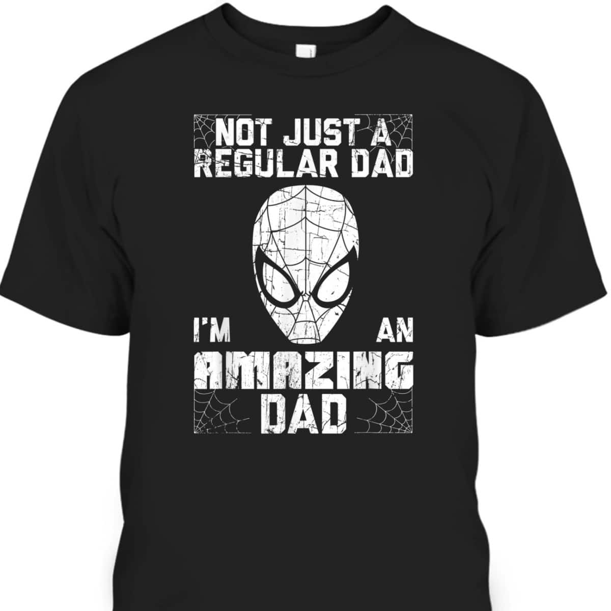 Father's Day T-Shirt Spider-Man Gift For Marvel Fans Father's Day T-Shirt Spider-Man Gift For Marvel Fans