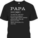 Papa Father's Day T-Shirt Gift For Great Dad Papa Father's Day T-Shirt Gift For Great Dad