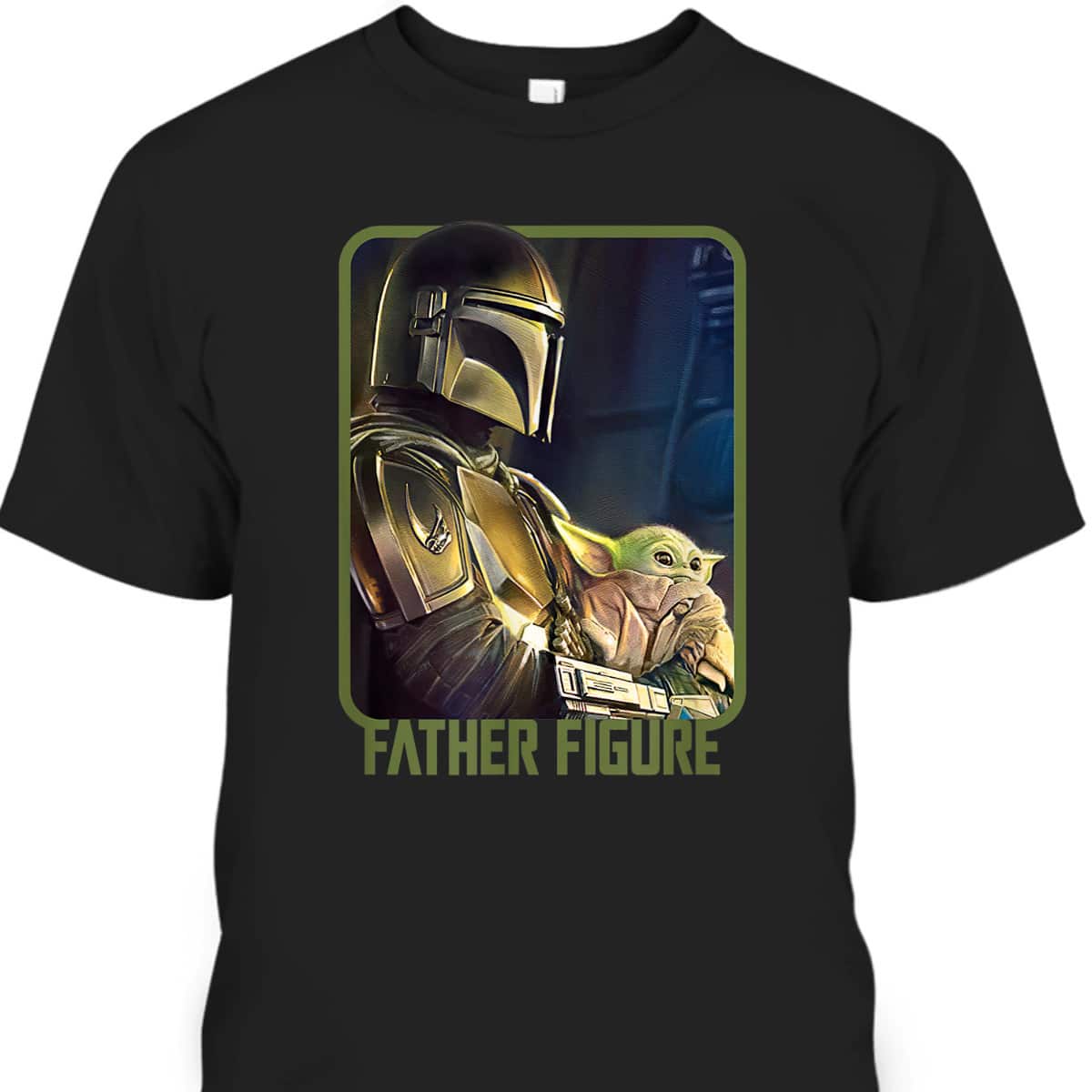 Father's Day T-Shirt The Mandalorian And Grogu Father Figure Cool Gift For Dad Father's Day T-Shirt The Mandalorian And Grogu Father Figure Cool Gift For Dad