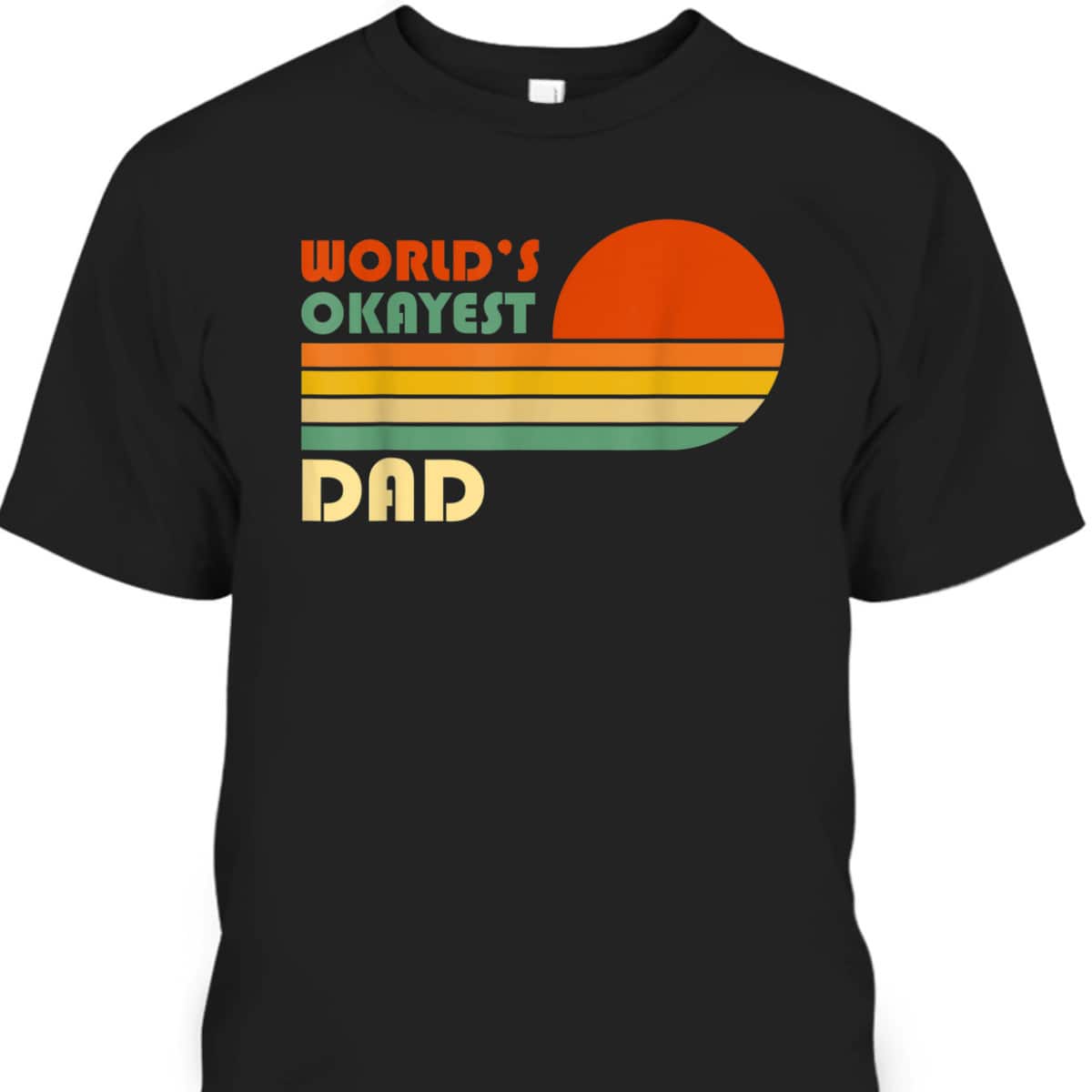 World's Okayest Dad Vintage Father's Day T-Shirt Gift For Father-In-Law World's Okayest Dad Vintage Father's Day T-Shirt Gift For Father-In-Law