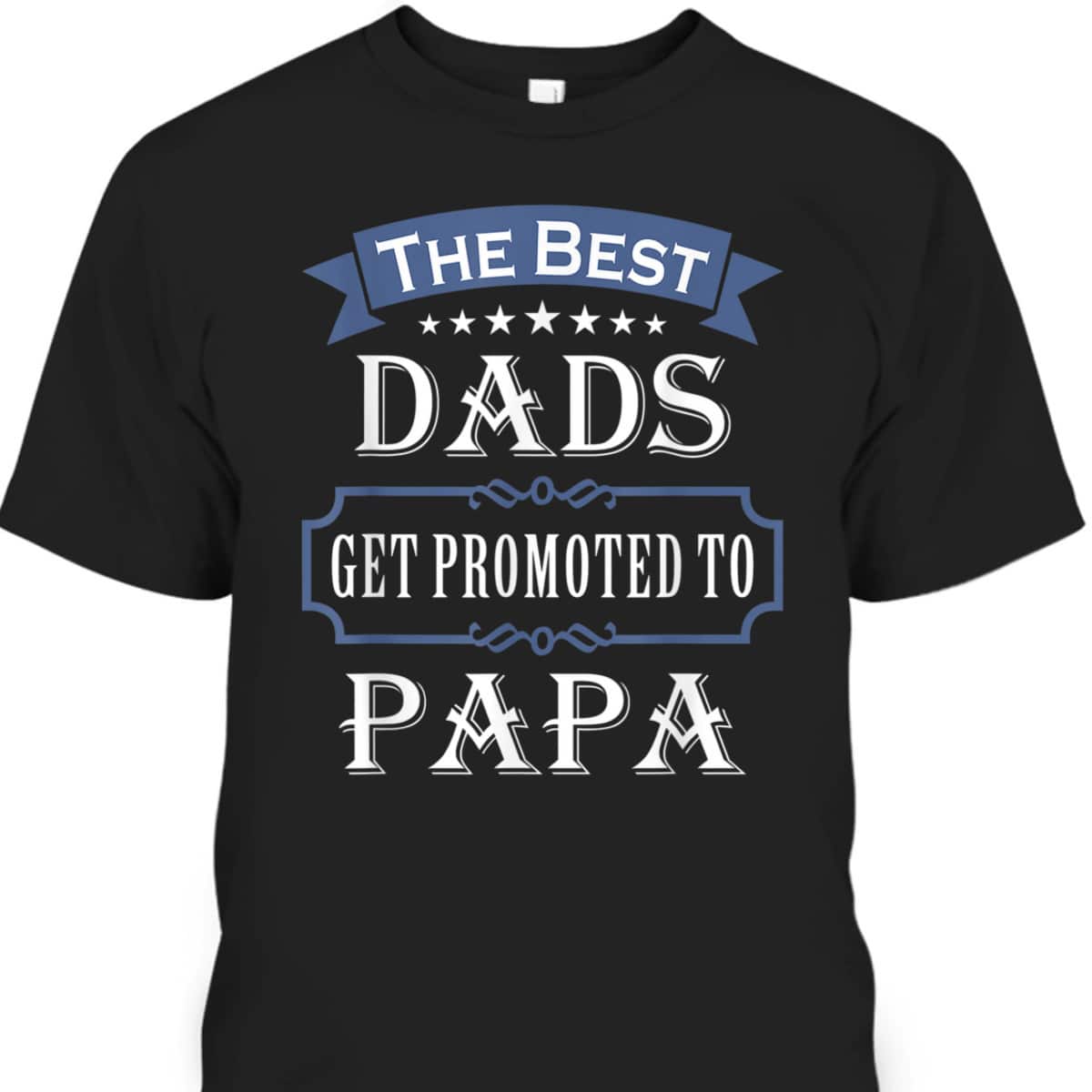 The Best Dads Get Promoted To Papa Father's Day T-Shirt Gift For New Grandpa The Best Dads Get Promoted To Papa Father's Day T-Shirt Gift For New Grandpa