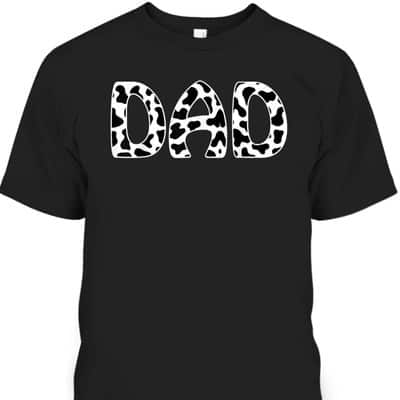 Father's Day T-Shirt Father-In-Law Gift From Daughter-In-Law Cow Pattern