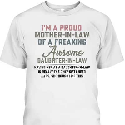 Mother's Day T-Shirt Gift For Mother-In-Law From Daughter-In-Law