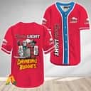 Freddy Jason Drinking Buddies Coors Light Baseball Jersey Freddy Jason Drinking Buddies Coors Light Baseball Jersey