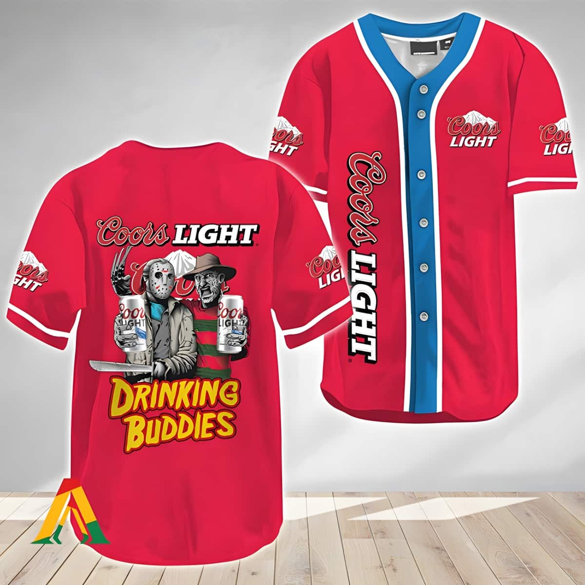 Freddy Jason Drinking Buddies Coors Light Baseball Jersey