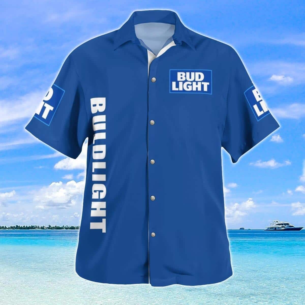 Blue Aloha Bud Light Hawaiian Shirt Beer Lovers Gift Blue Aloha Bud Light Hawaiian Shirt Beer Lovers Gift