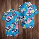 Bud Light Hawaiian Shirt Pink Hibiscus Flower Gift For Beer Lovers Bud Light Hawaiian Shirt Pink Hibiscus Flower Gift For Beer Lovers