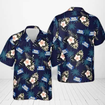 Bud Light Hawaiian Shirt Tropical Flora Gift For Beer Drinkers Bud Light Hawaiian Shirt Tropical Flora Gift For Beer Drinkers