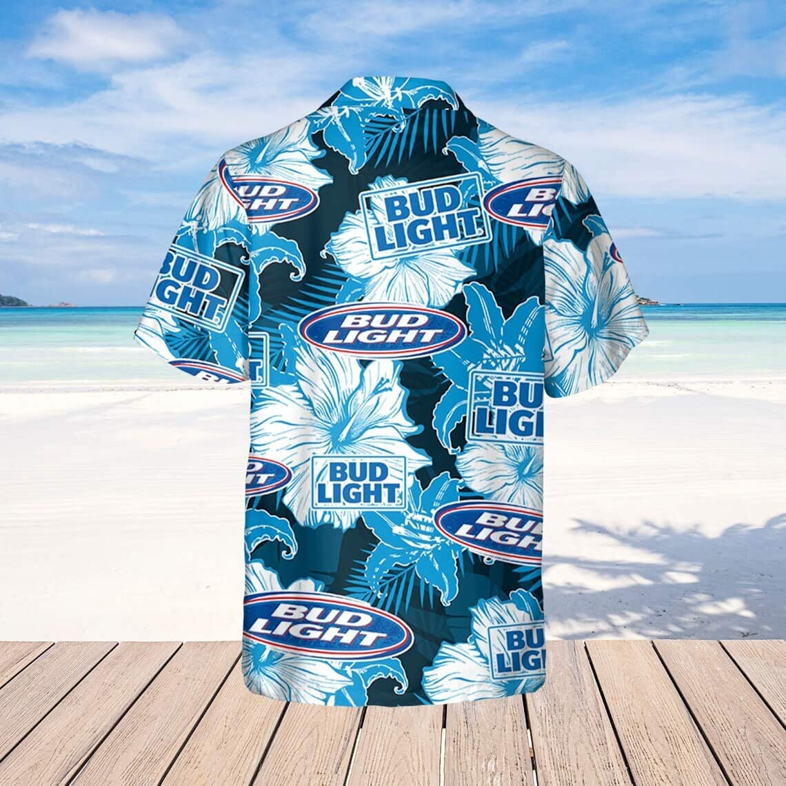 Bud Light Hawaiian Shirt Hibiscus Flower Pattern Beach Lovers Gift Bud Light Hawaiian Shirt Hibiscus Flower Pattern Beach Lovers Gift