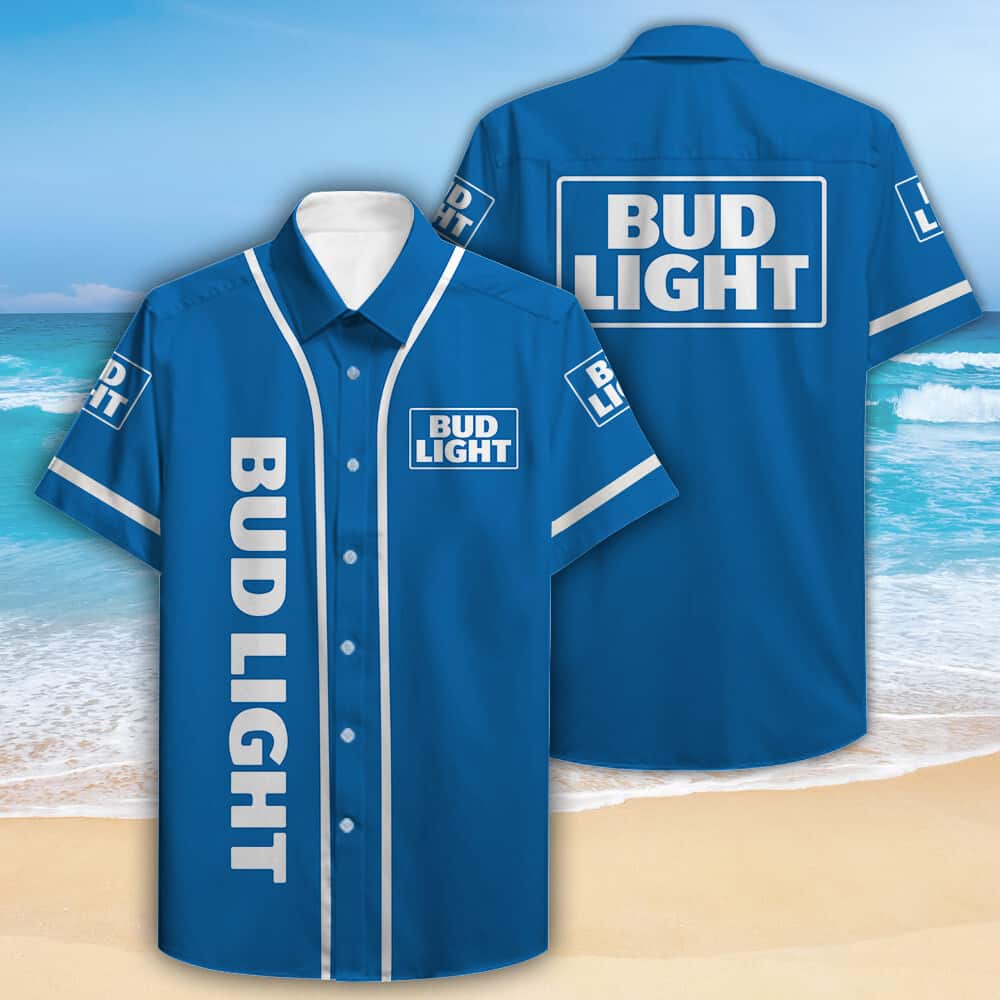 Basic Bud Light Hawaiian Shirt Beer Lovers Gift Basic Bud Light Hawaiian Shirt Beer Lovers Gift