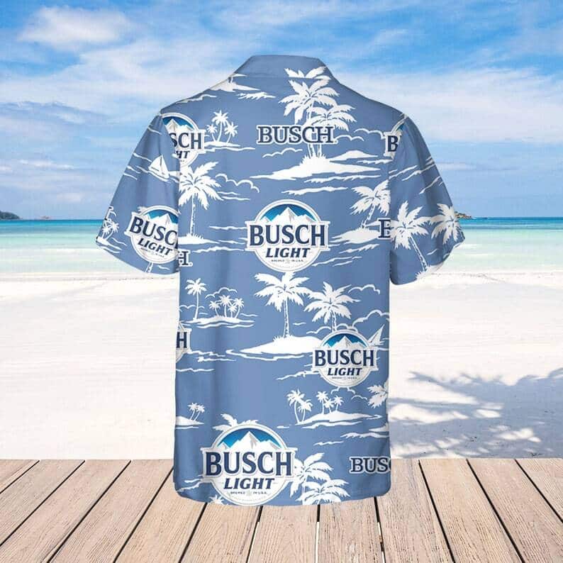 Busch Light Hawaiian Shirt Beach Pattern Beer Lovers Gift Busch Light Hawaiian Shirt Beach Pattern Beer Lovers Gift