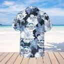 Busch Light Hawaiian Shirt Flower Pattern Beach Gift For Friend
