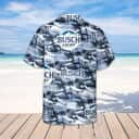 Busch Light Hawaiian Shirt Sea Island Pattern Gift For Beach Lovers