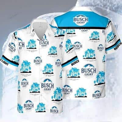 Busch Light Hawaiian Shirt Coconut Palm Gift For Beach Trip Busch Light Hawaiian Shirt Coconut Palm Gift For Beach Trip